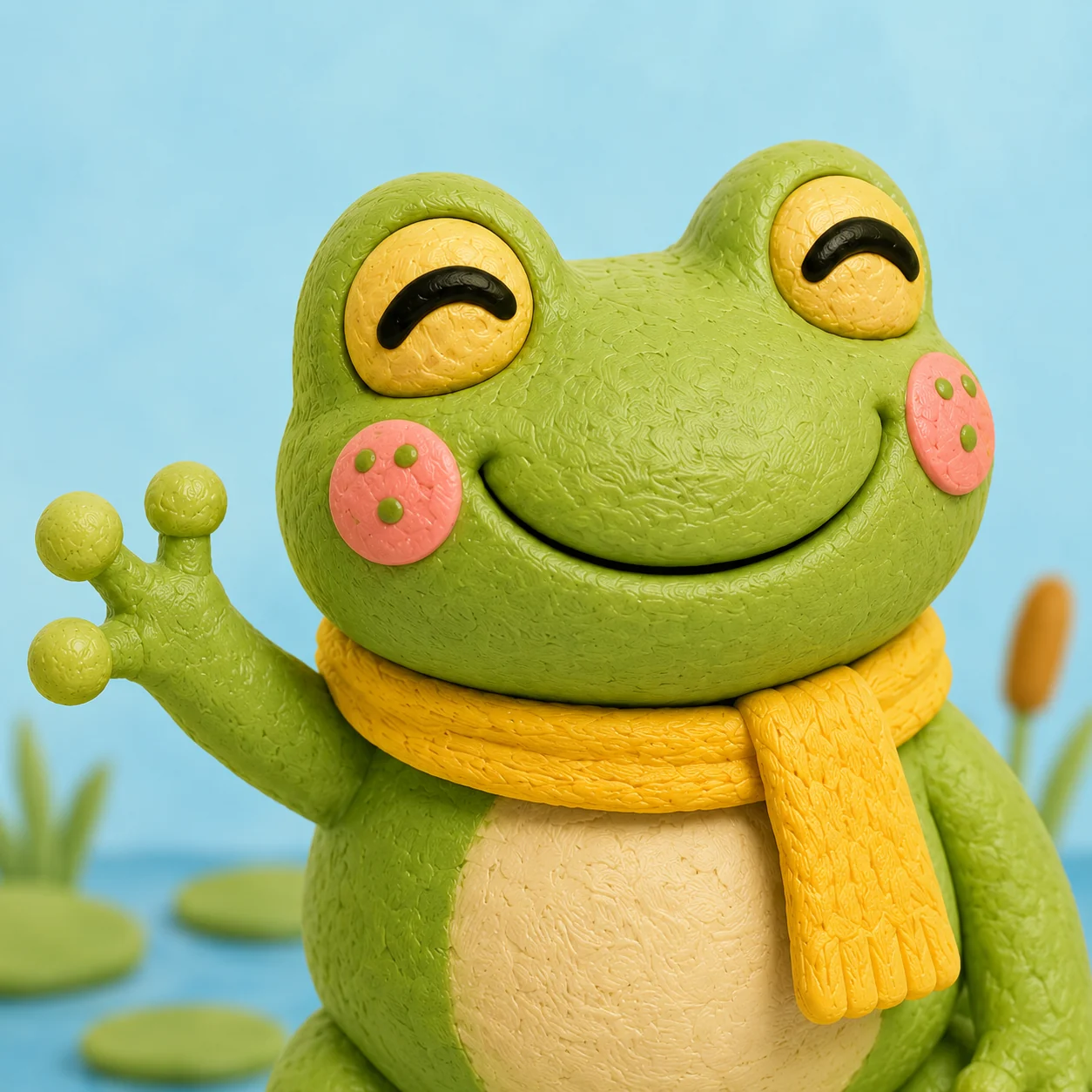 Little Green Frog character portrait