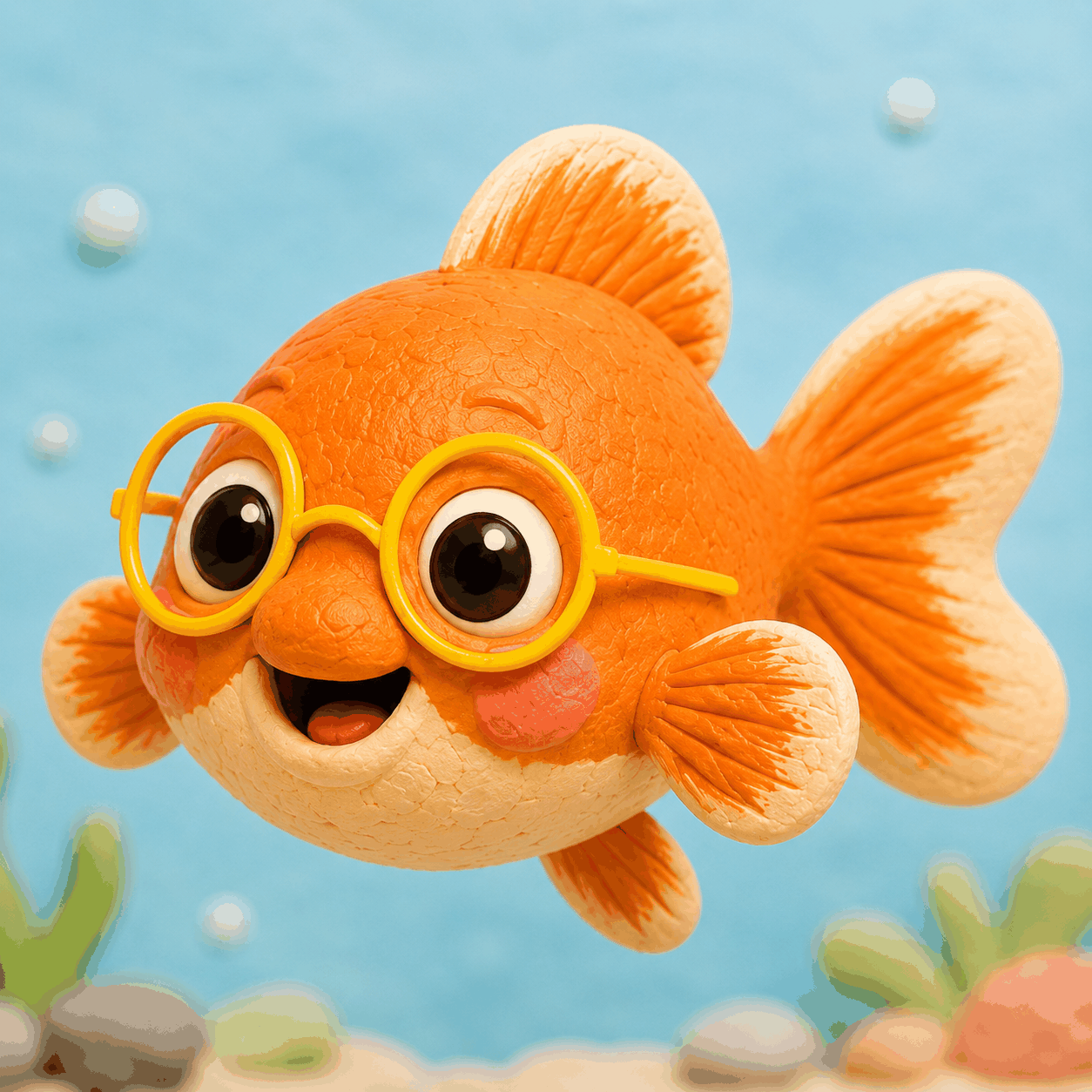 Little Orange Fish character portrait