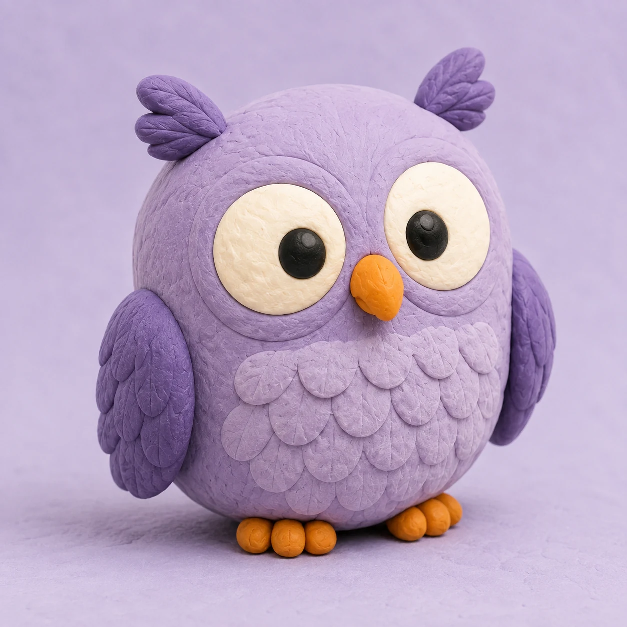 Sleepy Purple Owl character portrait